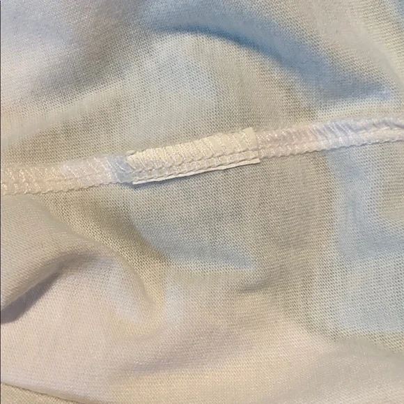 Fabletics White Love Peace Laughter Crew Neck Tee - Picture 12 of 12